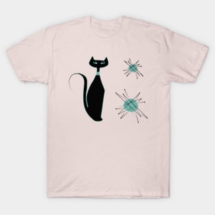 Mid Century Atomic Kitty T-Shirt